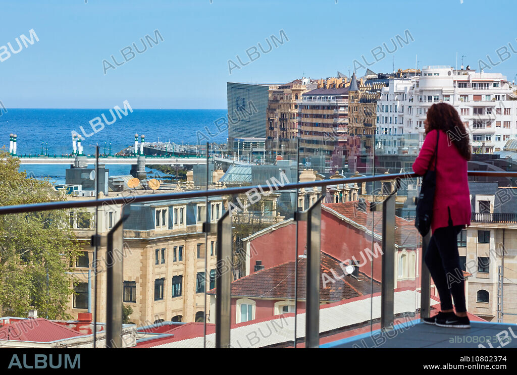 View from Tabakalera. Contemporary culture center. Donostia. San Sebastian. Gipuzkoa . Basque Country. Spain. Europe.