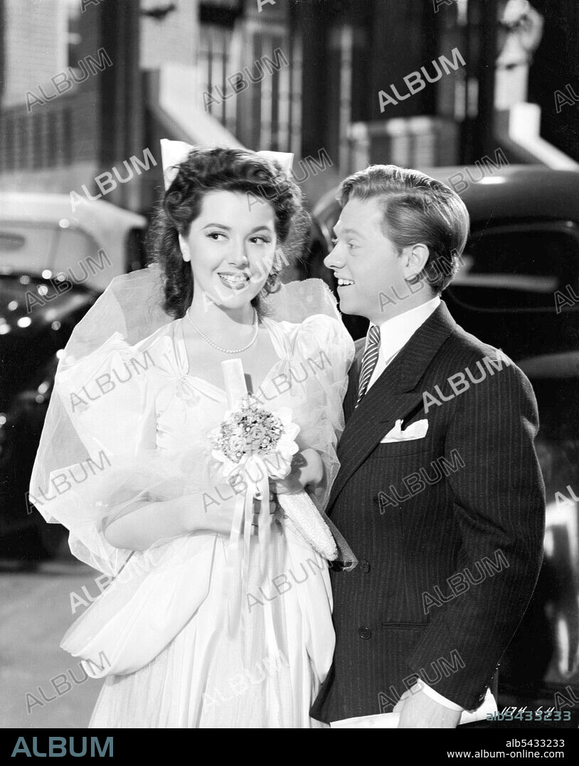 DIANA LEWIS and MICKEY ROONEY in ANDY HARDY MEETS DEBUTANTE, 1940, directed by GEORGE B. SEITZ. Copyright M.G.M.