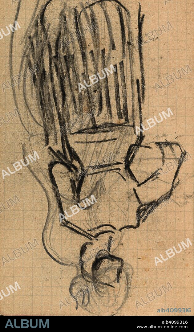 VINCENT VAN GOGH. Woman. Date: May-July 1890. Dimensions: 13.4 cm x 8.5 cm.