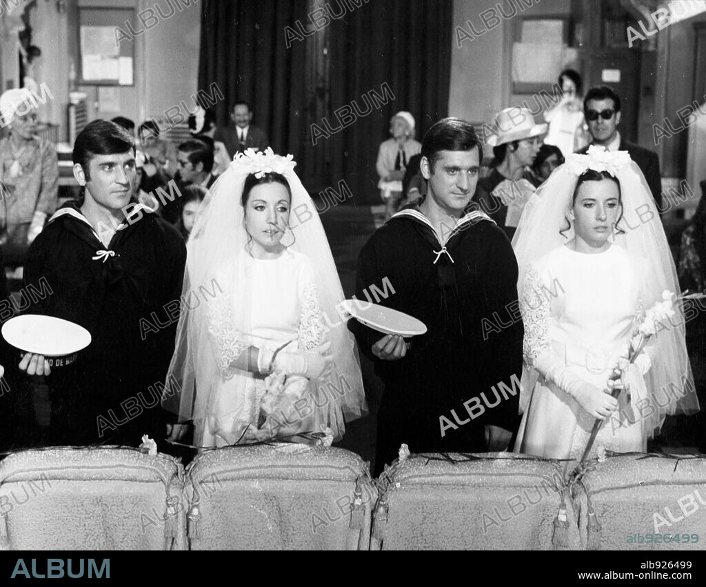FERNANDA HURTADO and TERESA HURTADO in LA CASA DE LOS MARTINEZ, 1971, directed by AGUSTIN NAVARRO. Copyright UFESA.
