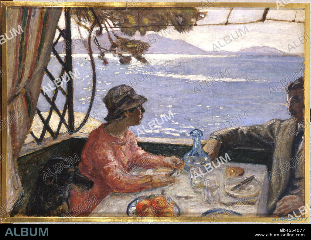 ALBERT ANDRÉ. Le dejeuner au bord de la mer. Peinture de ALBERT ANDRE (1869-1954) peintre francais (ADAGP). Musee d'EPINAL. Credit Photo Prud'homme/KHARBINE-TAPABOR.