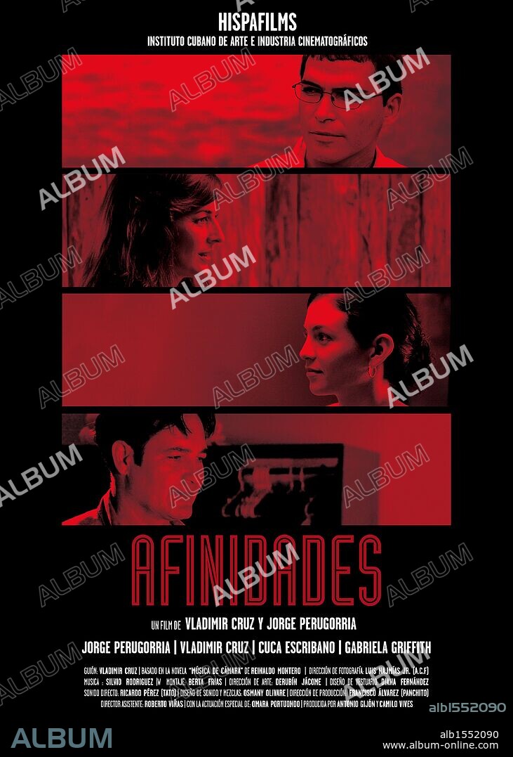 Poster of AFFAIRS, 2010 (AFINIDADES), directed by JORGE PERUGORRIA and VLADIMIR CRUZ. Copyright HISPAFILMS.
