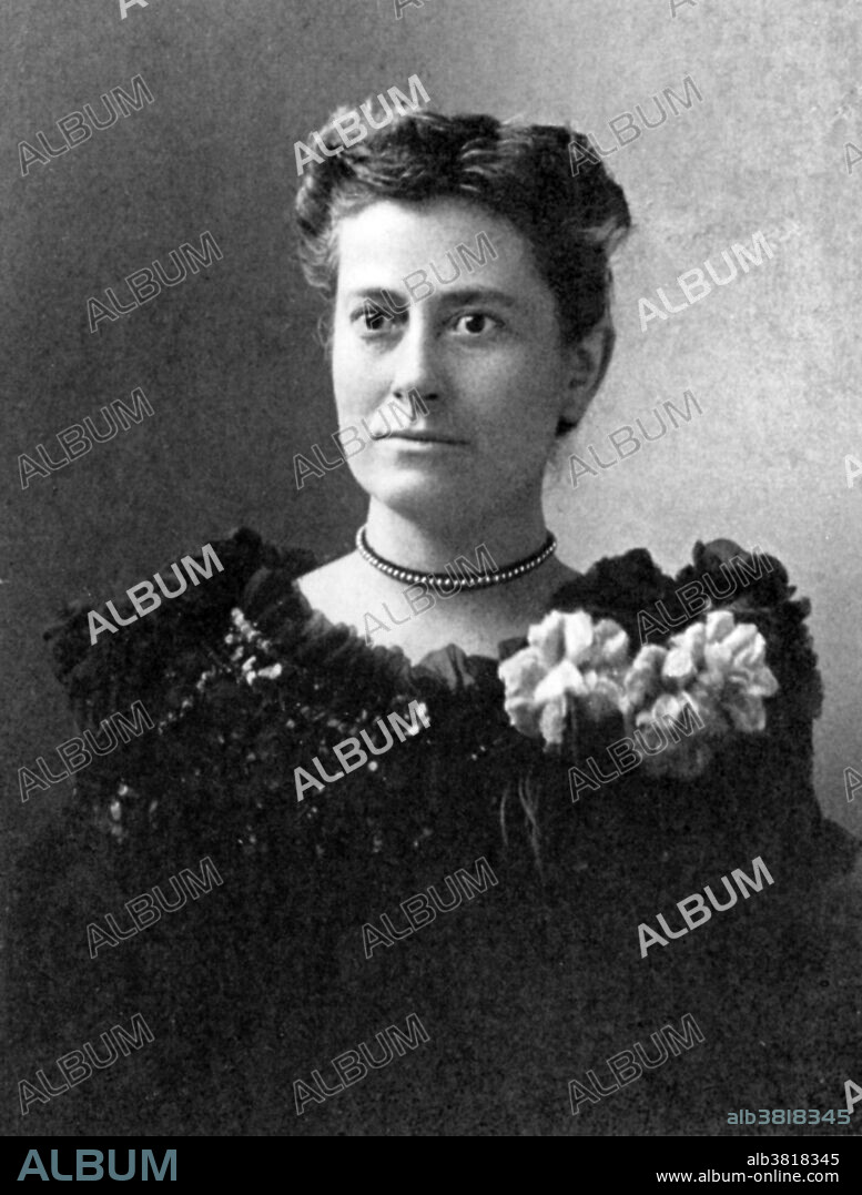Williamina Paton Stevens Fleming (May 15, 1857 - May 21, 1911) was a Scottish-American astronomer. In 1881, Pickering hired Fleming to do clerical work at the observatory. While there, she devised and helped implement a system of assigning stars a letter according to how much hydrogen could be observed in their spectra. Stars classified as A had the most hydrogen, B the next most, and so on. Later, Annie Jump Cannon would improve upon this work to develop a simpler classification system based on temperature. She contributed to the cataloguing of stars that would be published as the Henry Draper Catalogue. In nine years, she catalogued more than 10,000 stars. During her work, she discovered 59 gaseous nebulae, over 310 variable stars, and 10 novae. In 1907, she published a list of 222 variable stars she had discovered. In 1888, Fleming discovered the Horsehead Nebula on Harvard plate B2312, describing the bright nebula as having "a semicircular indentation 5 minutes in diameter 30 minutes south of Zeta Orionis." She was placed in charge of dozens of women hired to do mathematical classifications, and edited the observatory's publications. In 1899, Fleming was given the title of Curator of Astronomical Photographs. In 1906, she was made an honorary member of the Royal Astronomical Society of London, the first American woman to be so elected. She died of pneumonia in 1911 at the age of 54. Photograph dated circa 1890s, no photographer credited.
