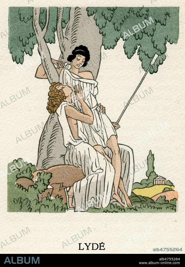 LYDE par Andre CHENIER (1762-1794). Illustration de Sylvain SAUVAGE (1888-1948) pour Florilege de la poesie amoureuse recueillie par Andre BERRY. Credit : Collection Jonas/KHARBINE-TAPABOR.