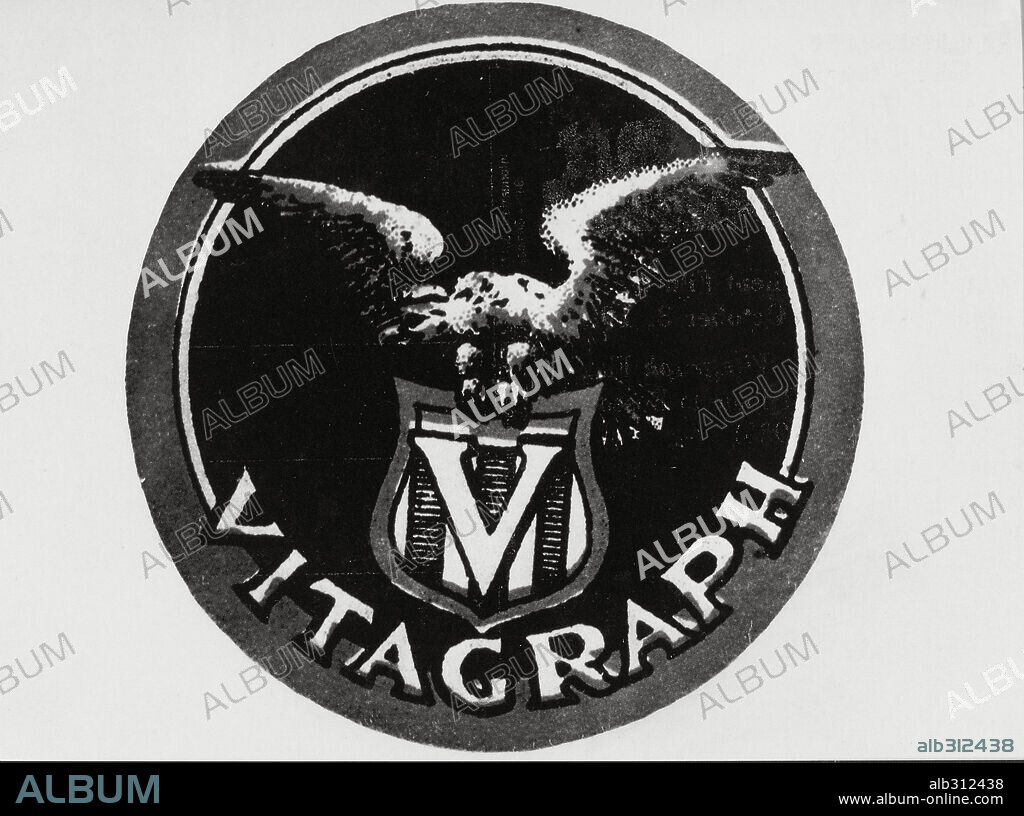 HISTORIA DEL CINE: VITAGRAPH STUDIOS (FILM HISTORY: VITAGRAPH STUDIOS). Estudios Vitagraph. Logo original.