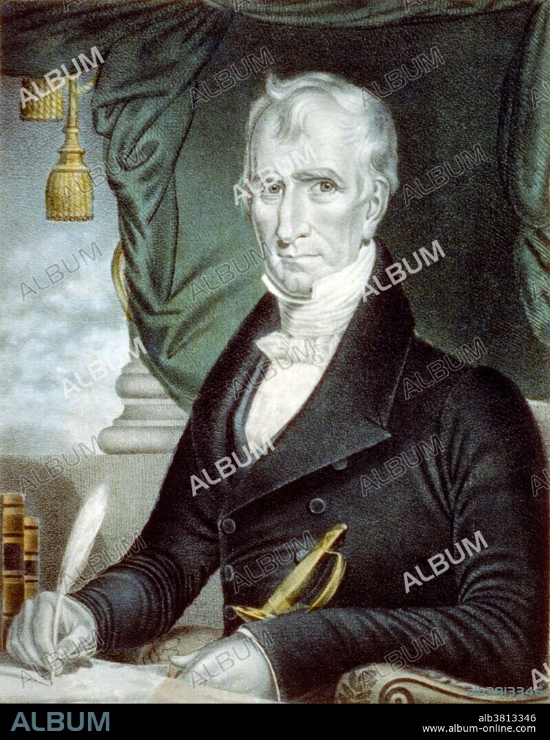 William Henry Harrison (February 9, 1773 - April 4, 1841) was the ninth President of the USA (1841), an American military officer, the last President born before the Declaration of Independence, and the first president to die in office. He gained national fame for leading US forces against American Indians at the Battle of Tippecanoe in 1811. As a general in the War of 1812, his most notable action was in the Battle of the Thames in 1813, which brought an end to hostilities in his region. After the war, he moved to Ohio, where he was elected to the US House of Representatives, and in 1824 he became a member of the Senate. He served a truncated term before being appointed as Minister Plenipotentiary to Colombia in May 1828. He was nominated for the presidency in 1836. Defeated, he retired again to his farm before being elected president in 1840. He died on his 32nd day in office of complications, at the age of 68, from pneumonia, serving the shortest tenure in US presidential history. His death sparked a brief constitutional crisis, but that crisis ultimately resolved many questions about presidential succession left unanswered by the Constitution until passage of the 25th Amendment.