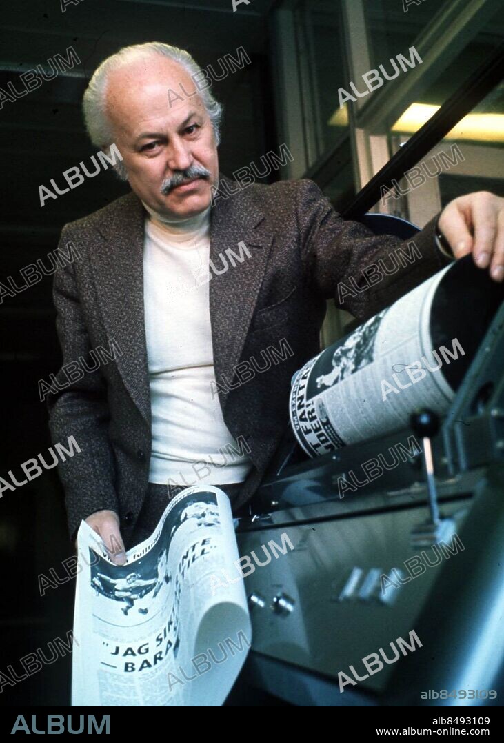 ARKIV 1975 . Carl-Adam Nycop, f d chefredaktör Expressen, . Foto: Freddy Lindström / Pressens Bild / TT / Kod: 1047.