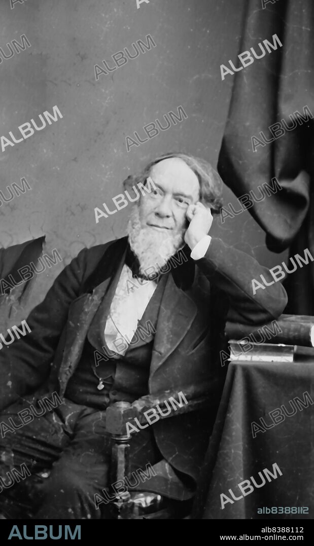 Prof. Alexander Dallas Bache, between 1855 and 1865. [Physicist, scientist, army engineer and surveyor: erected coastal fortifications and conducted a detailed survey to map the mideastern United States coastline;  Superintendent of the U.S. Coast Survey].