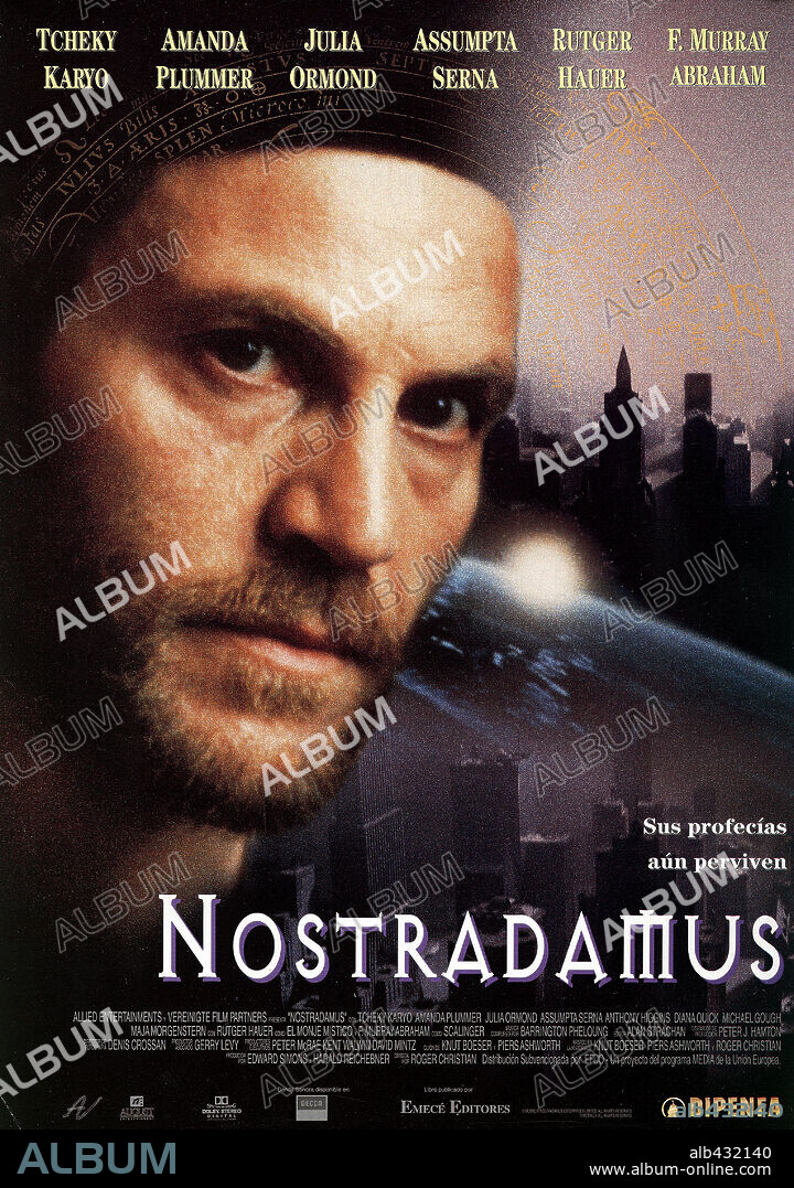 Poster de NOSTRADAMUS, 1994, dirigida por ROGER CHRISTIAN. Copyright ALLIED ARTISTS.
