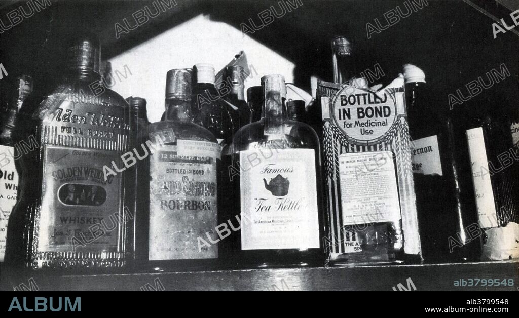 Names famous during Prohibition: Golden Wedding, Echo Spring, and Tea Kettle. Prohibition in the United States was a nationwide Constitutional ban on the sale, production, importation, and transportation of alcoholic beverages that remained in place from 1920 to 1933. It was promoted by dry crusaders movement, led by rural Protestants and social Progressives in the Democratic and Republican parties, and was coordinated by the Anti-Saloon League. Prohibition was mandated under the Eighteenth Amendment to the U.S. Constitution. Enabling legislation, known as the Volstead Act, set down the rules for enforcing the ban and defined the types of alcoholic beverages that were prohibited. Private ownership and consumption of alcohol was not made illegal under federal law; however, in many areas local laws were more strict, with some states banning possession outright. Prohibition supporters, called drys, presented it as a victory for public morals and health. Anti-prohibitionists, known as wets, criticized the alcohol ban as an intrusion of mainly rural Protestant ideals on a central aspect of urban, immigrant, and Catholic life. Nationwide Prohibition ended with the ratification of the Twenty-first Amendment, which repealed the Eighteenth Amendment, on December 5, 1933.