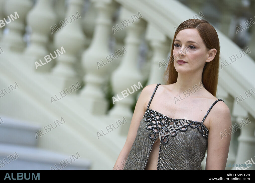 Ana Polvorosa attends 'La ultima noche en Tremor (The last night at Tremor Beach' Photocall at Mandarin Oriental Ritz Hotel on October 14, 2024 in Madrid, Spain.