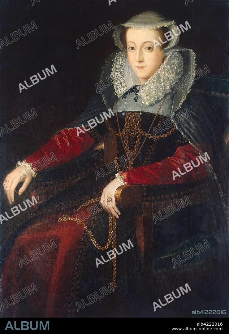 FRENCH PAINTER (?). 16TH CENTURY. 'Portrait of Mary Stuart, Queen of Scots'. France, 16th century. Dimensions: 110,0x80,5 cm.