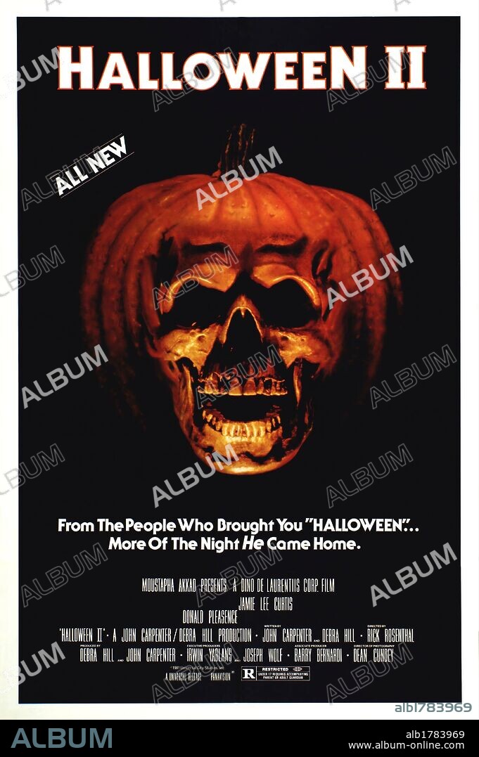 Poster de HALLOWEEN 2: SANGUINARIO, 1981 (HALLOWEEN II), dirigida por RICK ROSENTHAL. Copyright UNIVERSAL PICTURES.