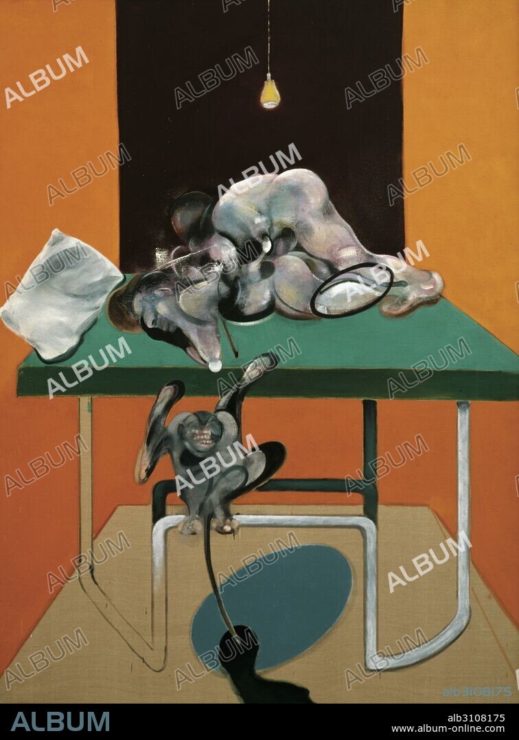 FRANCIS BACON. Dos figuras con un mono/1975.