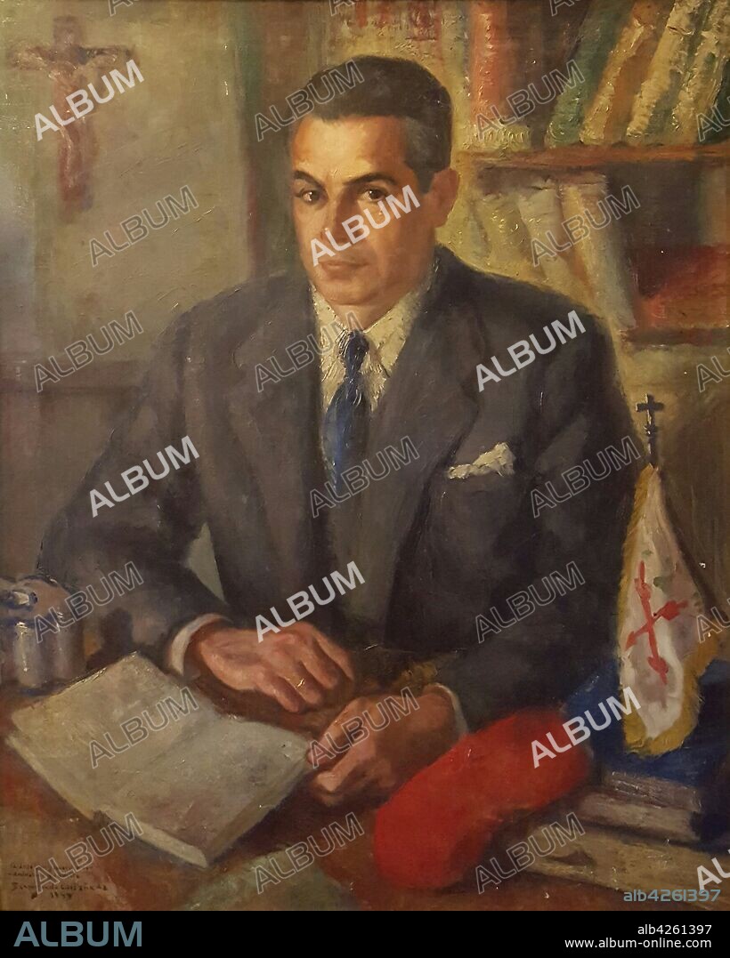 CARLOS SANSEGUNDO CASTANEDA. Retrato D. Jose Luis Zamanillo Gonzales-Camino, 1949.