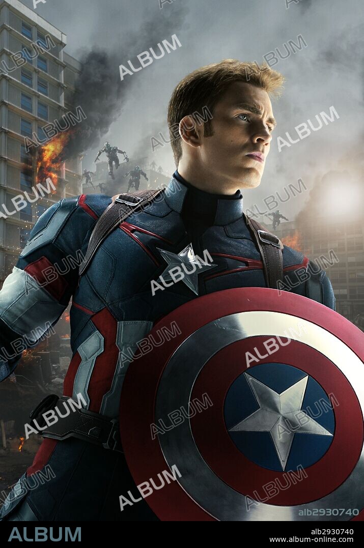CHRIS EVANS en VENGADORES: LA ERA DE ULTRON (AVENGERS: AGE OF ULTRON, 2015), dirigida por JOSS WHEDON. Copyright MARVEL STUDIOS.