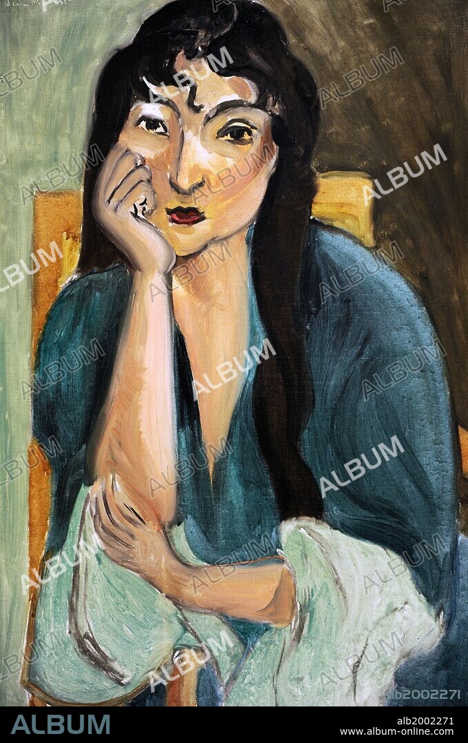 HENRI MATISSE. ARTE S. XX. FRANCIA. MATISSE, Henri (1869-1954). Pintor francés. "Meditación (retrato de Laurette) ", 1916-1917. The Museum of Fine Arts, Houston. Estados Unidos.