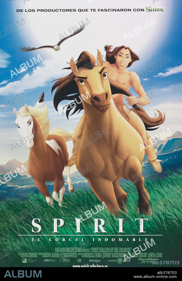Poster of SPIRIT: STALLION OF THE CIMARRON, 2002, directed by KELLY ASBURY and LORNA COOK. Copyright DREAMWORKS.
