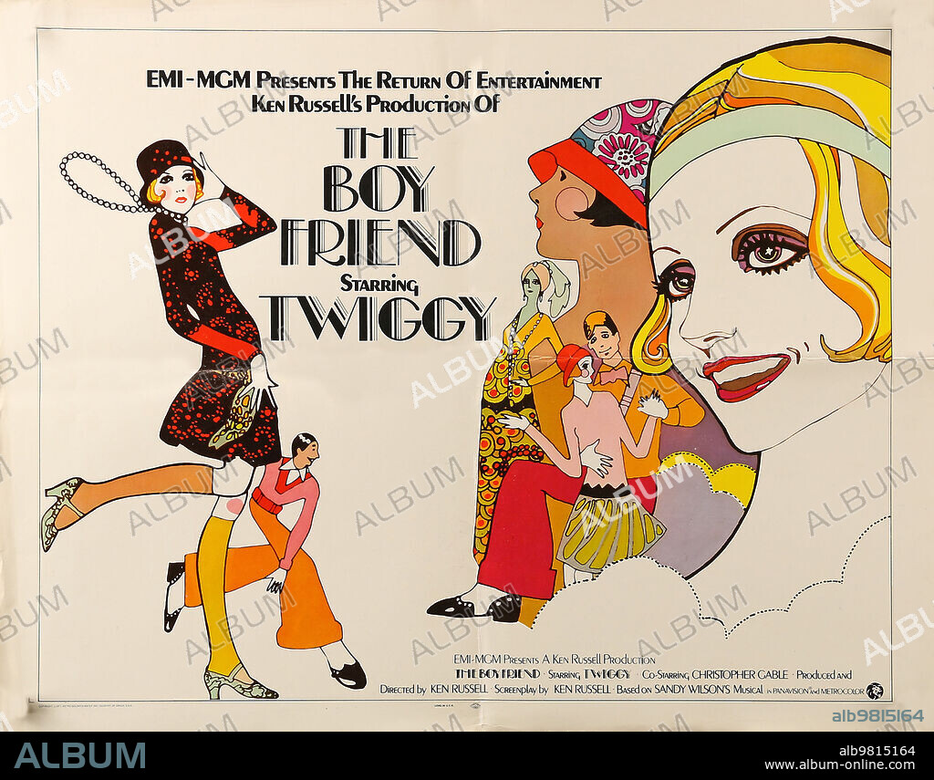 Poster of THE BOYFRIEND, 1971 (THE BOY FRIEND), directed by KEN RUSSELL. Copyright EMI/M.G.M.