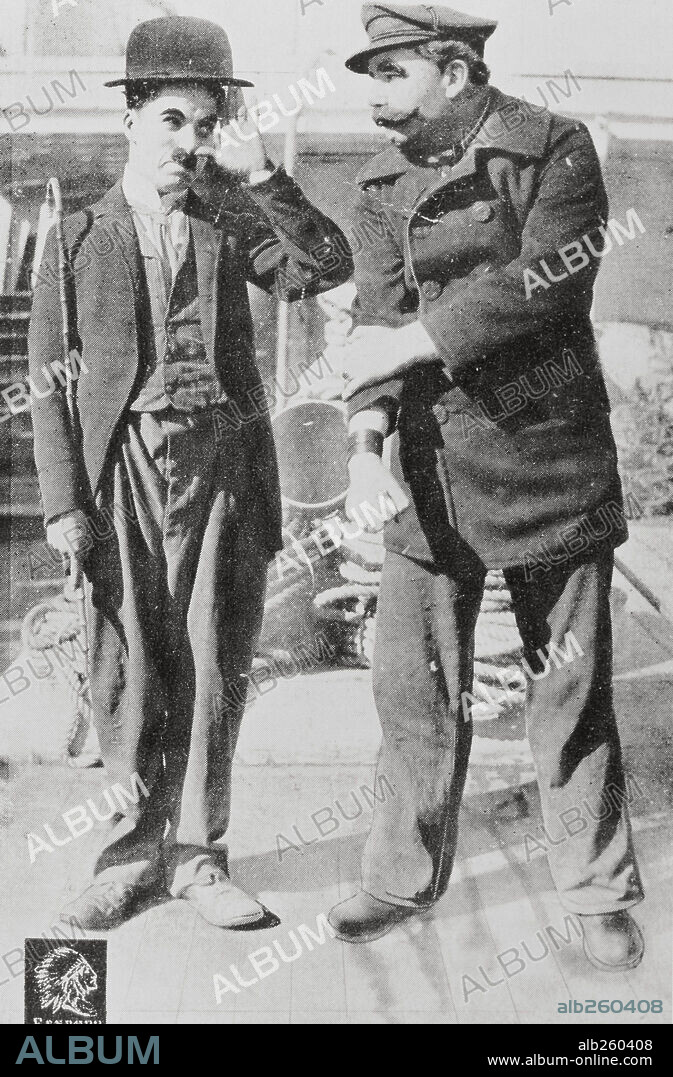 CHARLIE CHAPLIN en CHARLOT, MARINERO, 1915 (SHANGHAIED), dirigida por CHARLES CHAPLIN. Copyright THE ESSANAY FILM MANUFACTURING COMPANY.