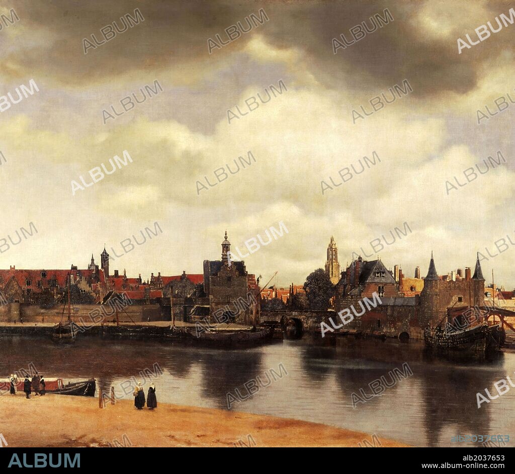 JAN VERMEER. Johannes Vermeer / 'Vista de Delft', 1658-1660, Óleo sobre lienzo, 98,5 x 117,5 cm.