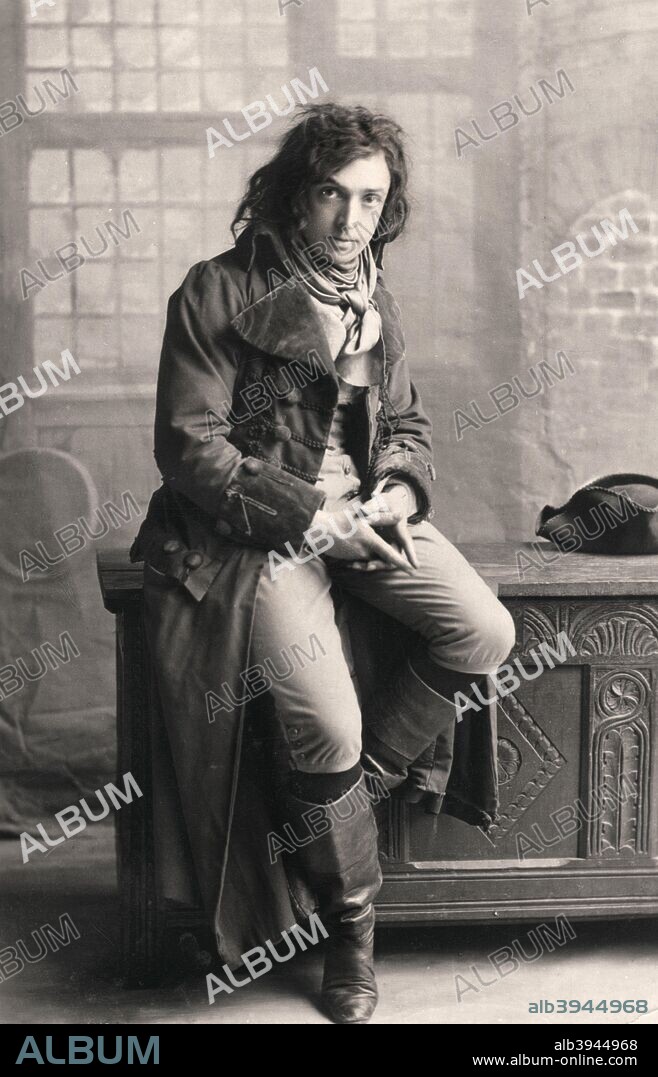 John Martin Harvey (1863-1944), English actor, 1906. Harvey is seen here dressed as a character from Rouge de L'isle'.