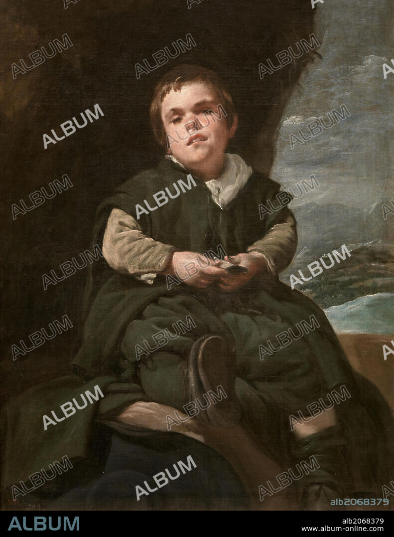 DIEGO VELÁZQUEZ. Diego Rodríguez de Silva y Velázquez / 'Francisco Lezcano, `The Boy from Vallecas'', 1636-1638, Spanish School, Oil on canvas, 107 cm x 83 cm, P01204.