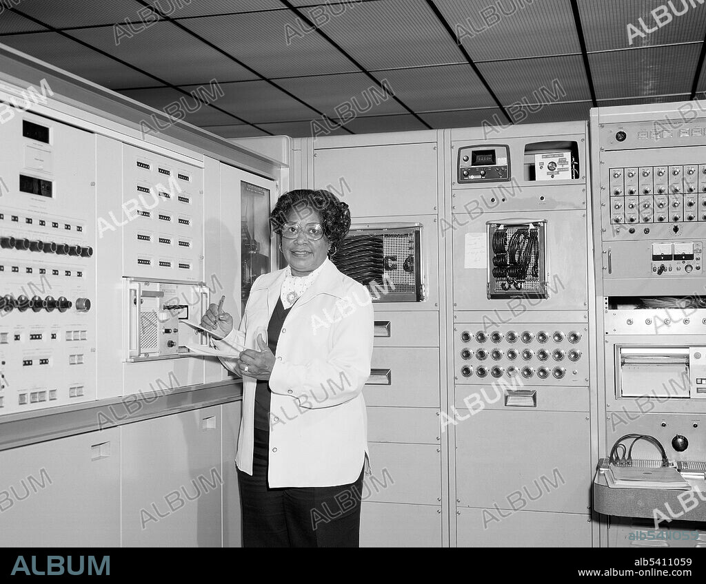Mary Winston Jackson (April 9, 1921 - February 11, 2005) was an African-American mathematician and aerospace engineer. She worked at Langley Research Center in  Virginia, for most of her career. She took advanced engineering classes and, in 1958, became NASA's first black female engineer. No photographer credited, undated.