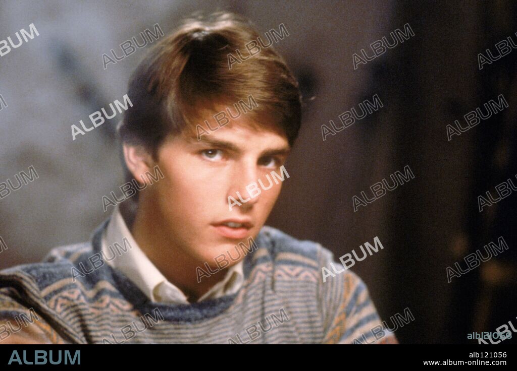 TOM CRUISE in RISKY BUSINESS, 1983, directed by PAUL BRICKMAN. Copyright WARNER BROTHERS. RELEASE DATE: Aug 05, 1983. MOVIE TITLE: Risky Business. STUDIO: Geffen Pictures. PLOT: A suburban Chicago teenager's parents leave on vacation, and he cuts loose. An unauthorised trip in his father's Porsche means a sudden need for lots of money, which he raises in a creative way. PICTURED: TOM CRUISE as Joel Goodsen.