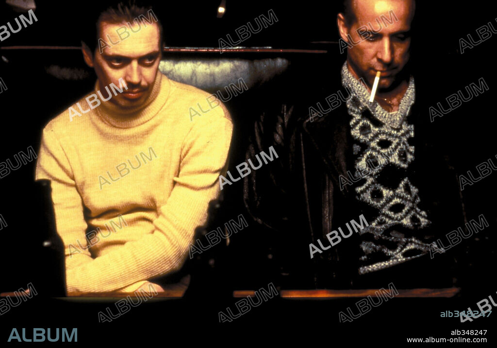 PETER STORMARE y STEVE BUSCEMI en FARGO, 1996, dirigida por ETHAN COEN y JOEL COEN. Copyright POLYGRAM.
