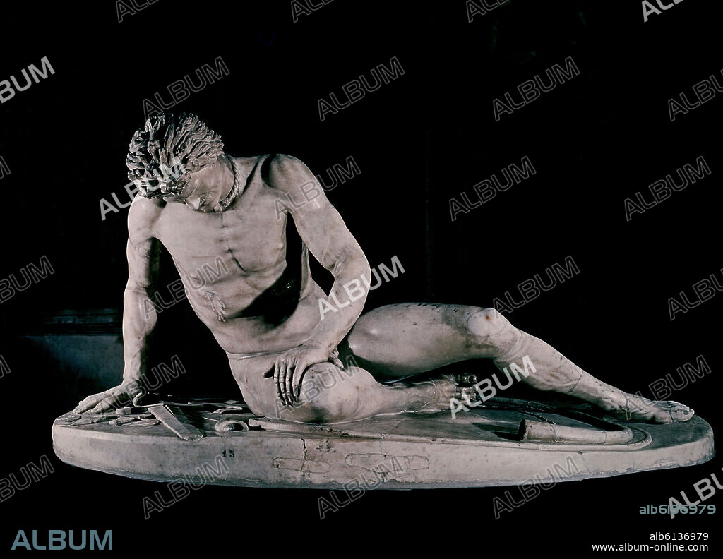 Dying Gaul. Roman marble copy of a lost Hellenistic sculpture by the Pergame school. Florence, Capitolini museums.
