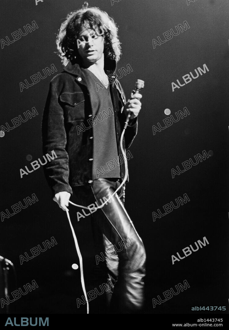 1967; Portland, OR, USA; JIM MORRISON on stage in Portland. 1967