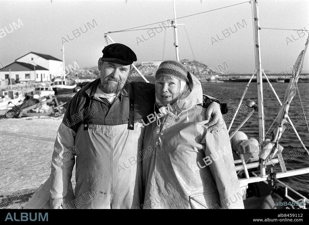 Birgitta Stenberg och Håkan Lagergren på Åstol, bild från 1985 - foto: Kamerareportage *** Local Caption *** . KAMERAREPORTAGE.