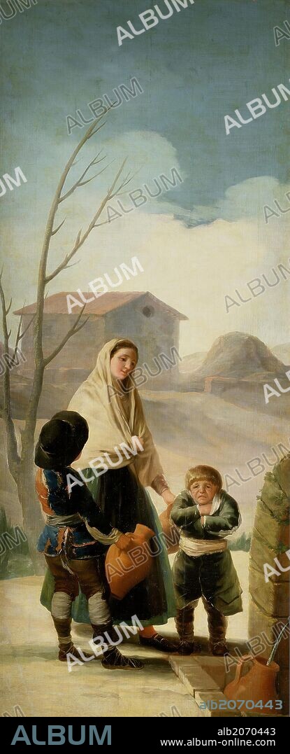 Francisco de Goya y Lucientes / 'Poor Children at the Well', 1786-1787, Spanish School, Oil on canvas, 277 cm x 115 cm, P00797.