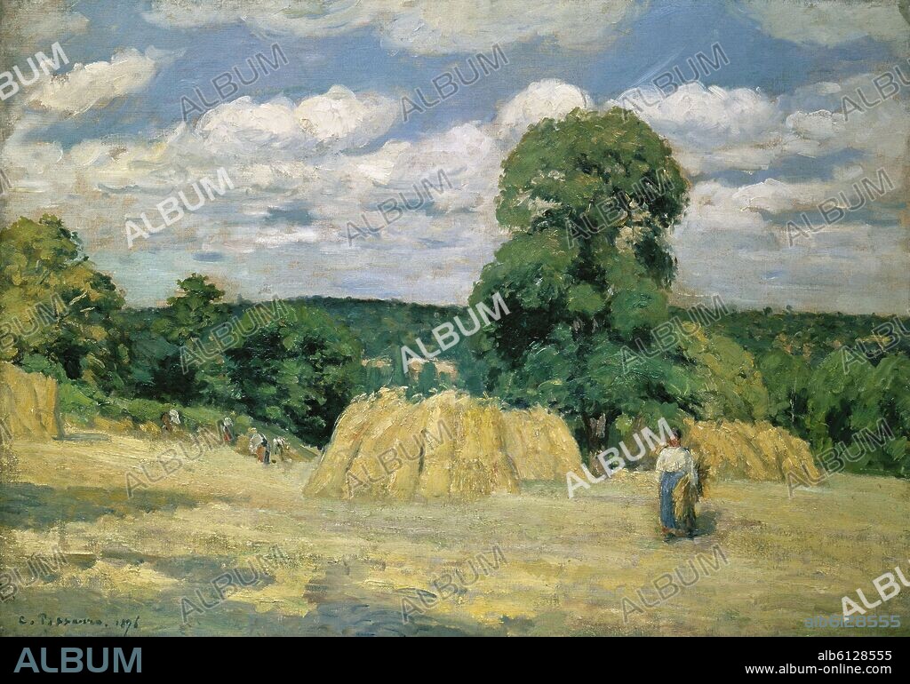 CAMILLE PISSARRO (1830/1903). LA COSECHA 1896.