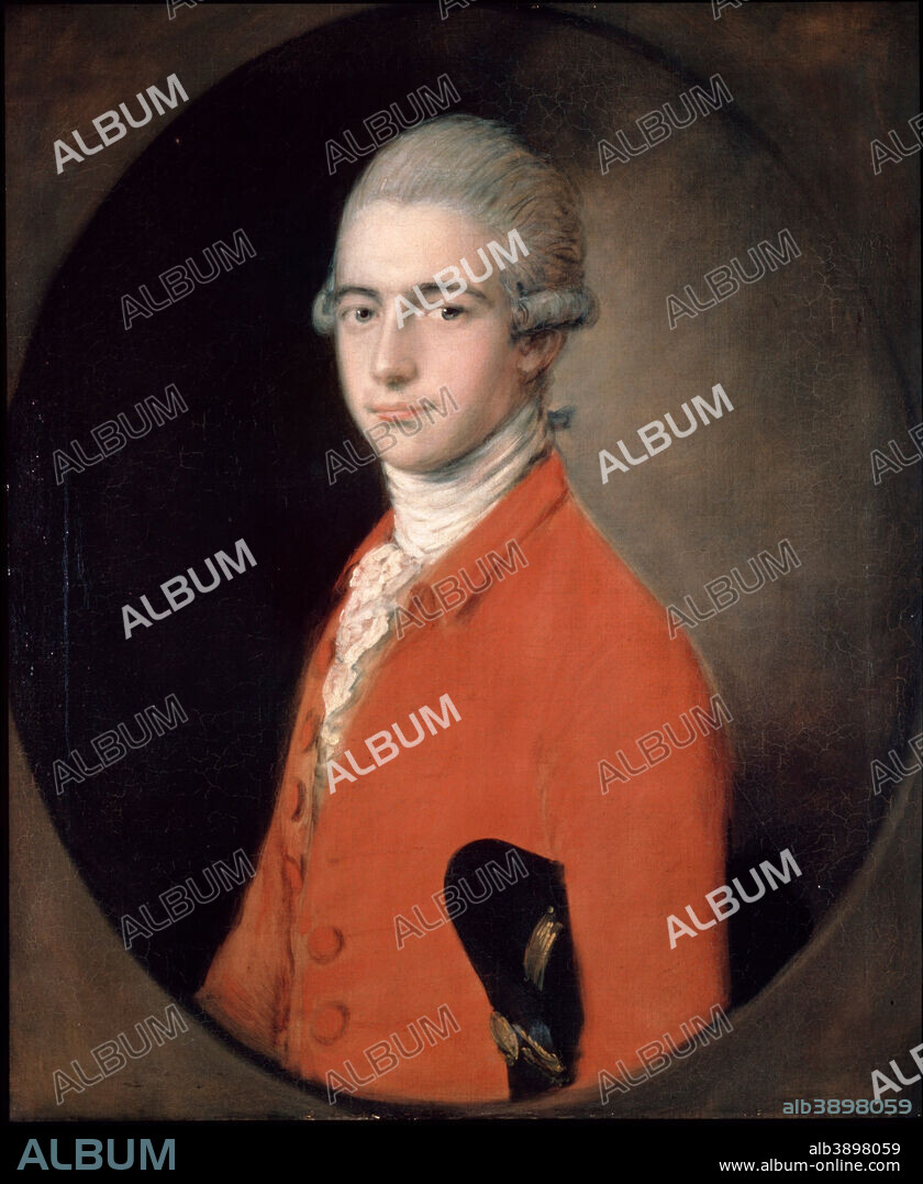 THOMAS GAINSBOROUGH. Thomas Linley the younger. Date/Period: Ca. 1772. Painting. Oil on canvas Oil. Height: 759 mm (29.88 in); Width: 635 mm (25 in).