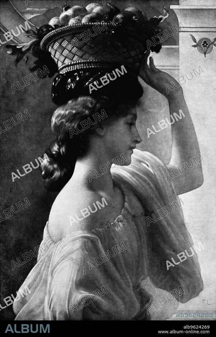 FREDERIC LEIGHTON. 'Eucharis', c1863, (1912). From Bibby's Annual 1912, [J. Bibby & Sons, Liverpool, 1912].