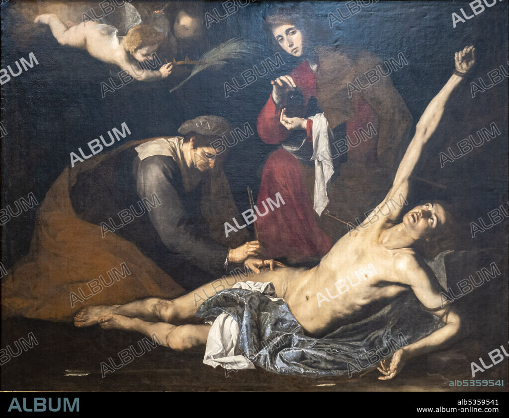 Saint Sebastian tended by the Holy women, oil on canvas, José De Ribera, 1620-1623, Museo de Bellas Artes, Bilbao, Spain.