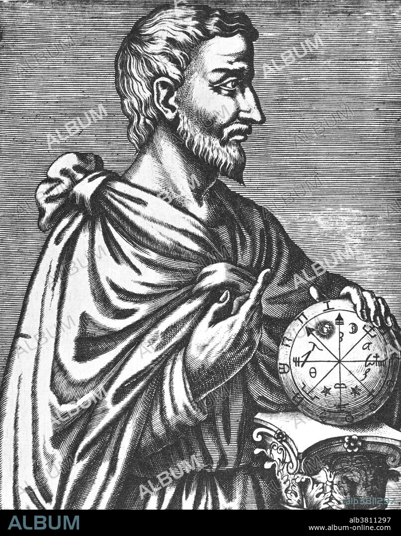 Pythagoras of Samos (570 - 495 BC) was an Ancient Greek philosopher, mathematician, and founder of the religious movement called Pythagoreanism. He made influential contributions to philosophy and religion and is often revered as a great mathematician, mystic, and scientist. He is best known for the Pythagorean theorem in geometry that states that in a right-angled triangle the area of the square on the hypotenuse, the side opposite the right angle, is equal to the sum of the areas of the squares of the other two sides. Many of the accomplishments credited to Pythagoras may actually have been accomplishments of his colleagues and successors. Whether or not his disciples believed that everything was related to mathematics and that numbers were the ultimate reality is unknown. It was said that he was the first man to call himself a philosopher, or lover of wisdom, and Pythagorean ideas exercised a marked influence on Plato, and through him, all of Western philosophy. No texts by Pythagoras are known to have survived. He is said to have died in Metapontum.