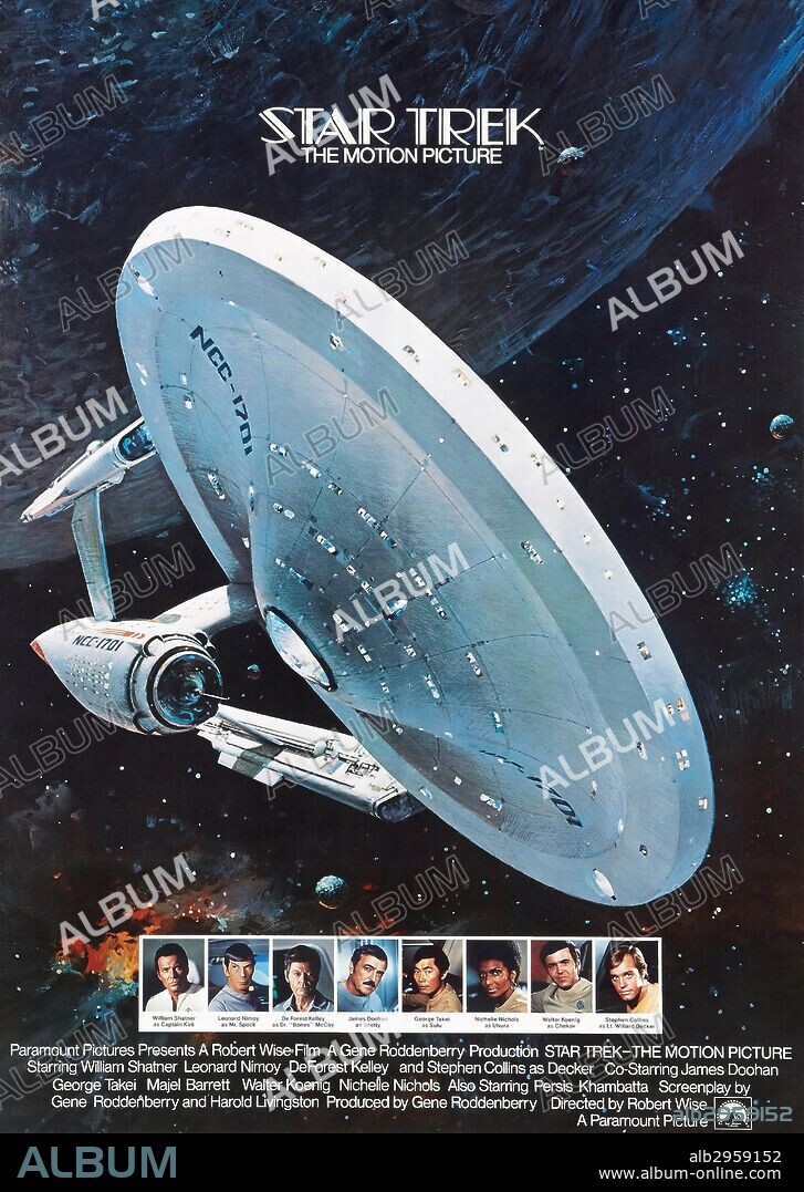 Poster of STAR TREK, THE MOTION PICTURE, 1979, directed by ROBERT WISE. Copyright PARAMOUNT PICTURES.