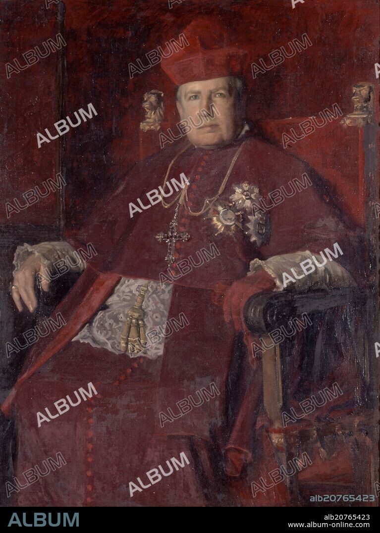 LUIS MENENDEZ PIDAL (1860-1932). DON JOSE MARIA DE COS Y MACHO - 84x110 - OLEO/LIENZO.