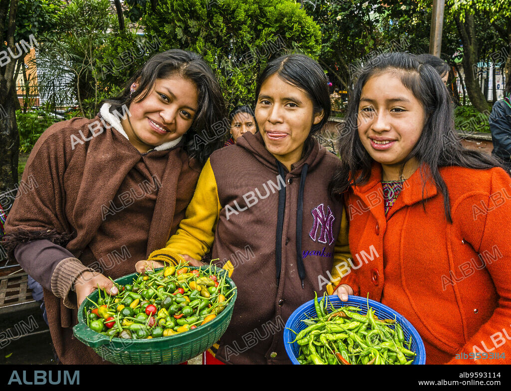 Central Park, Santa Maria Nebaj, El Quiché Department, Guatemala, Central America.
