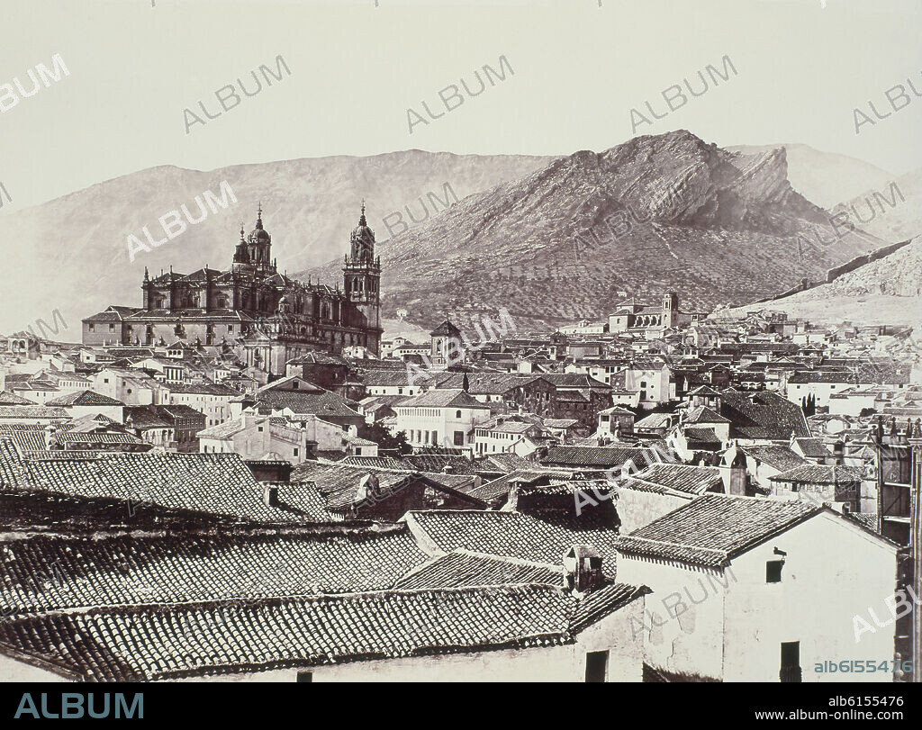 CHARLES CLIFFORD (1819-1863). JAEN - VISTA EXTERIOR DE LA CATEDRAL - VIAJE DE ISABEL II A ANDALUCIA Y MURCIA 1862.