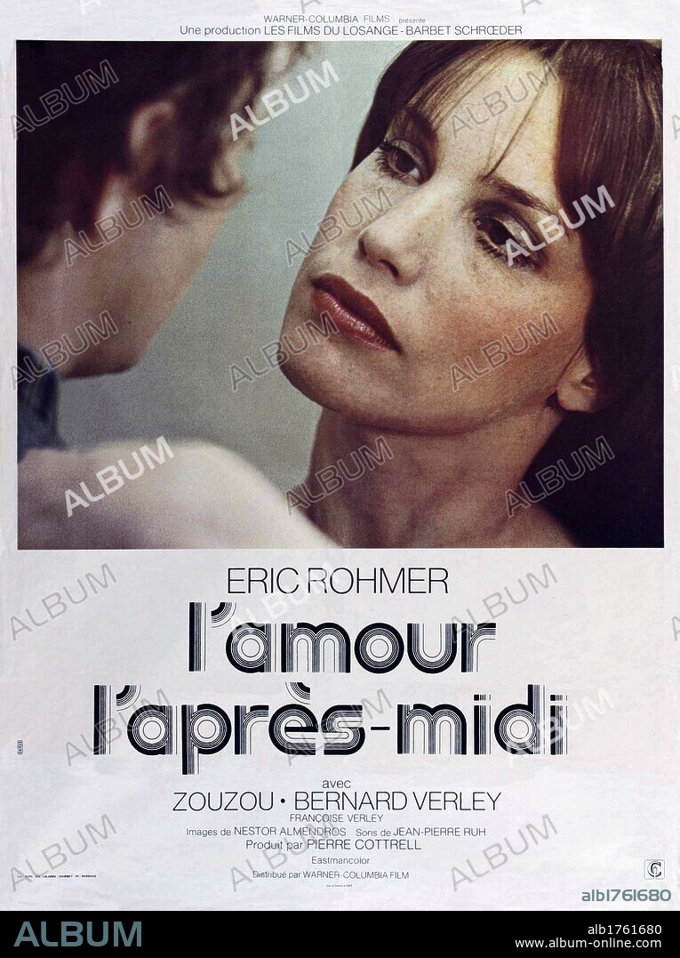 Poster of CHLOE IN THE AFTERNOON, 1972 (L' AMOUR L'APRÈS-MIDI), directed by ERIC ROHMER.