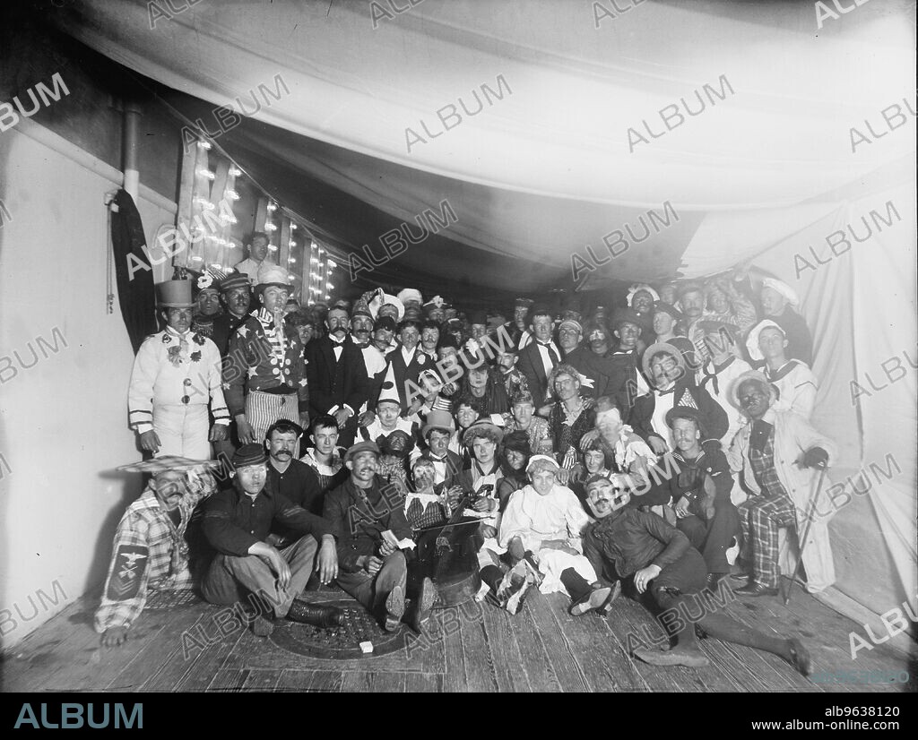 U.S.S. Maine, a fancy dress ball, 1896.