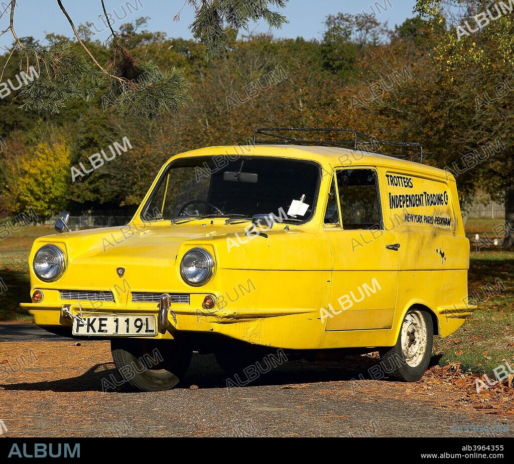 Del Boy's Reliant Supervan III as used in TV comedy show 'Only Fools and Horses'.
