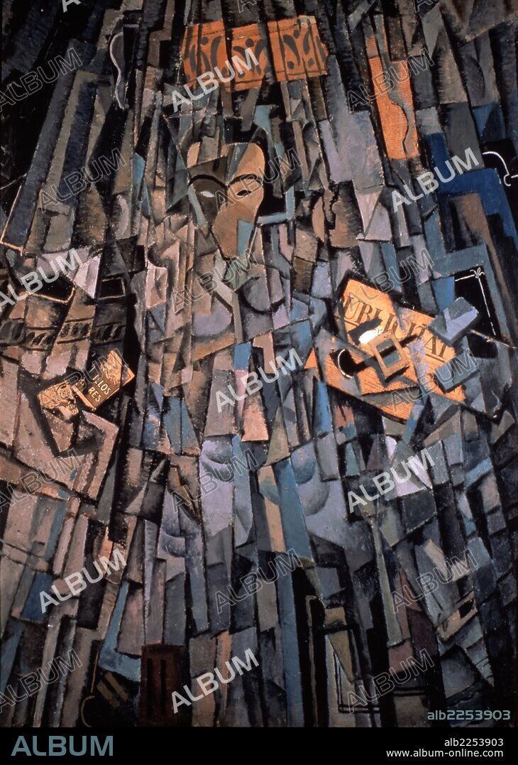 SALVADOR DALÍ. DALI, SALVADOR PINTOR ESPAÑOL.FIGUERAS 1904-1989 "AUTORRETRATO CUBISTA", AÑO 1923  ATENCION: AUTOR CONTEMPORANEO SUJETO A COPYRIGHT ©. EL CLIENTE FINAL ES RESPONSABLE DE LA GESTION DE LOS DERECHOS DE AUTOR CON LAS SOCIEDADES EXISTENTES DE GESTION DE DERECHOS O DIRECTAMENTE CON LOS ORGANISMOS TITULARES DE LOS MISMOS.
