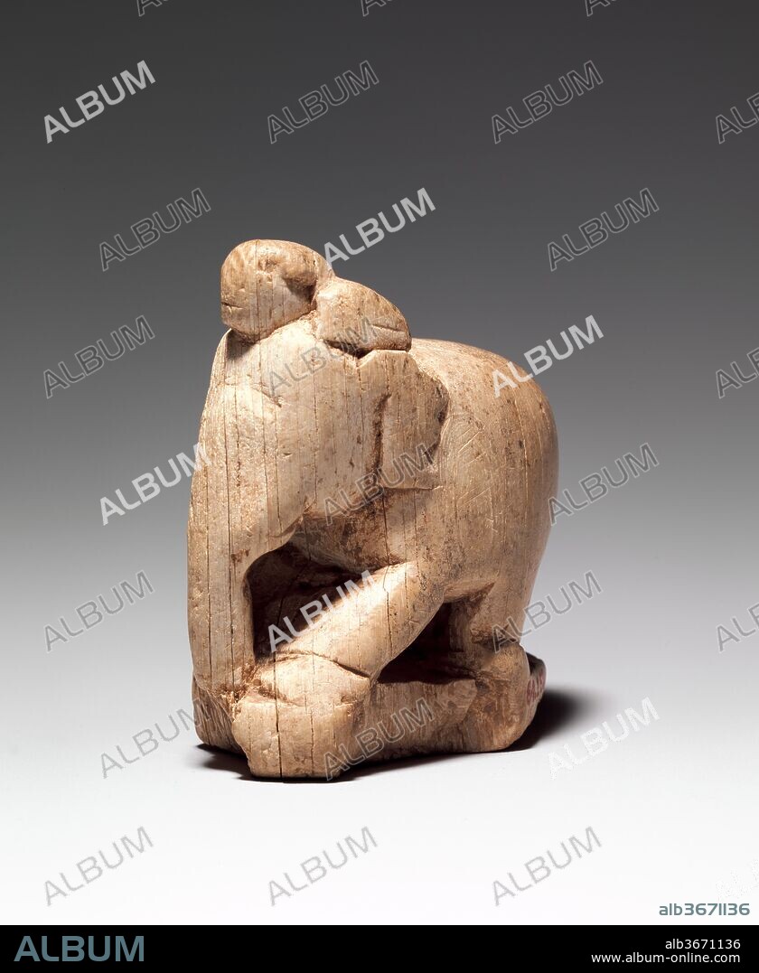 Chess Piece, Bishop. Dimensions: H. 2 3/16 in. (5.5 cm)
L. 1 15/16 in. (5 cm). Date: 7th-8th century.