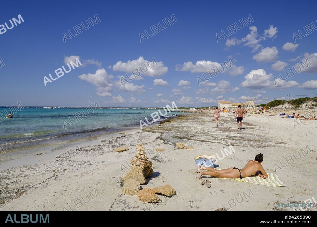 playa Es Trenc, Área Natural de Especial Interés, municipio de Campos, Mallorca, balearic islands, Spain.