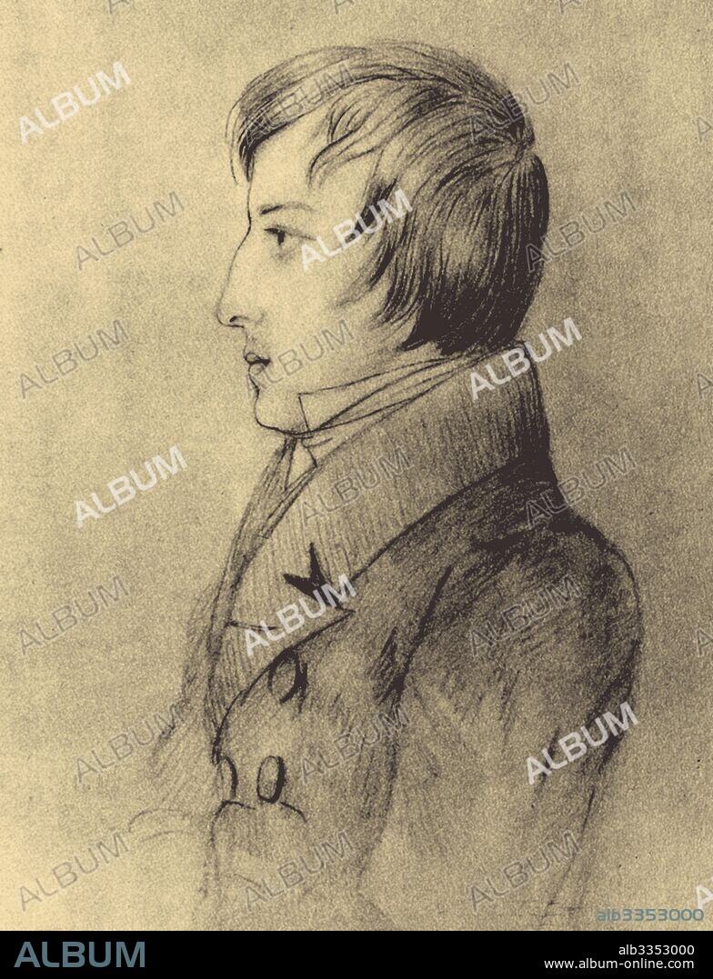 RADZIWILL, ELISA, PRINCESS. Portrait of Frédéric Chopin (1810-1849).